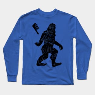 Adventurous Butchery Cuts - Sasquatch Long Sleeve T-Shirt